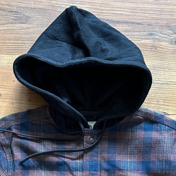Men's Long Sleeve Hooded Shirt - Picture 2 of 5